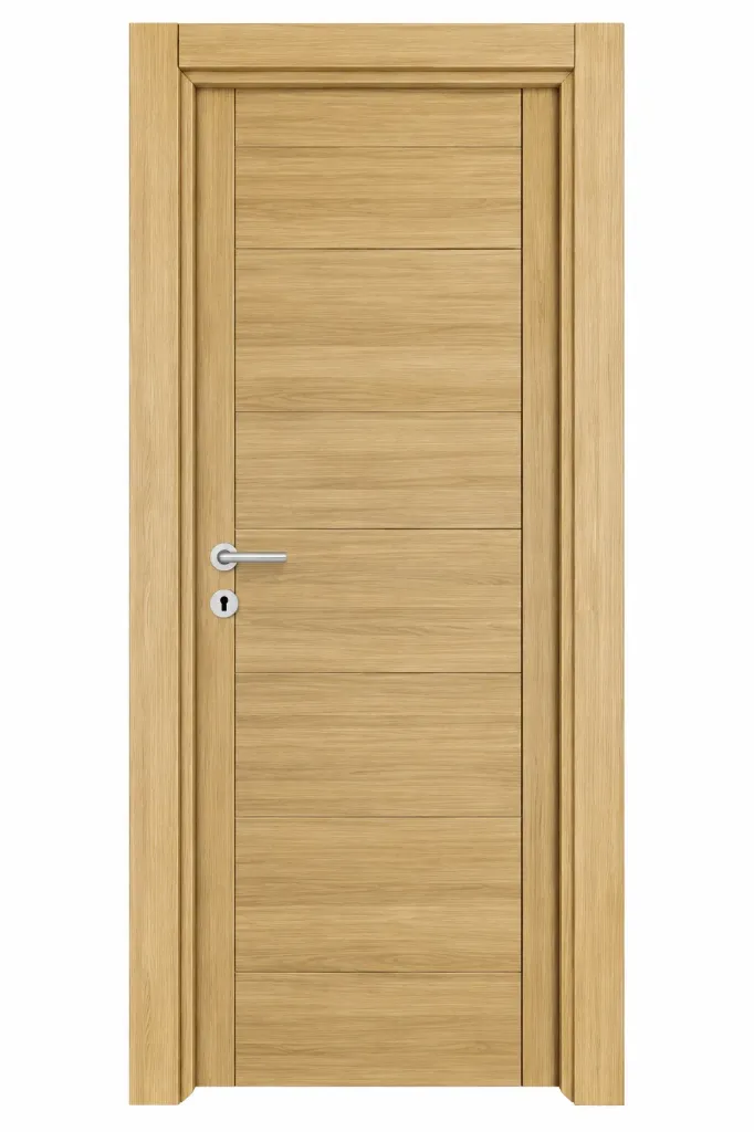 [MODEL M-02 (MICROLAMINATE CLASSIC)] Porte intérieure microlaminée M-02 Uludag aspect bois clair (10 cm)