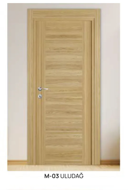 [MODEL M-03 (MICROLAMINATE CLASSIC)] M-03 Uludag Light Wood-Effect Microlaminate Interior Door (10cm)