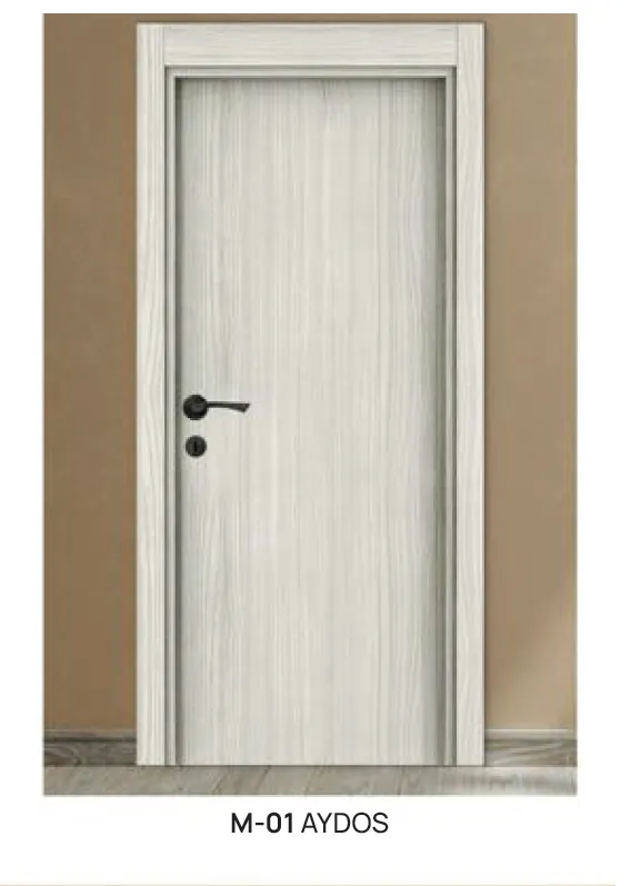 [MODEL M-01 (MICROLAMINATE CLASSIC)] M-01 Aydos Light Wood-Effect Microlaminate Interior Door (10cm)
