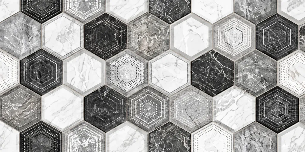 Carreau céramique effet marbre gris clair Duru