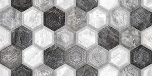 Duru Light Grey Marble-Effect Ceramic Tile