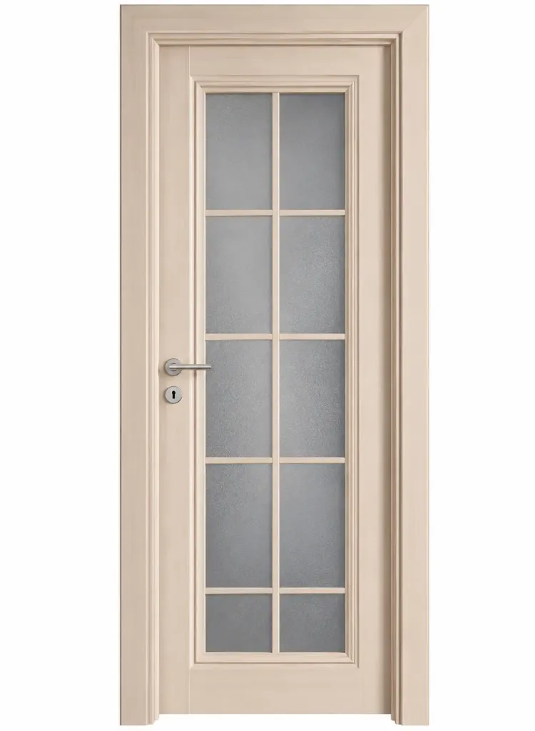 C-01 Akdag Light Wood-Look Multi-Pane Glazed Door (10cm)