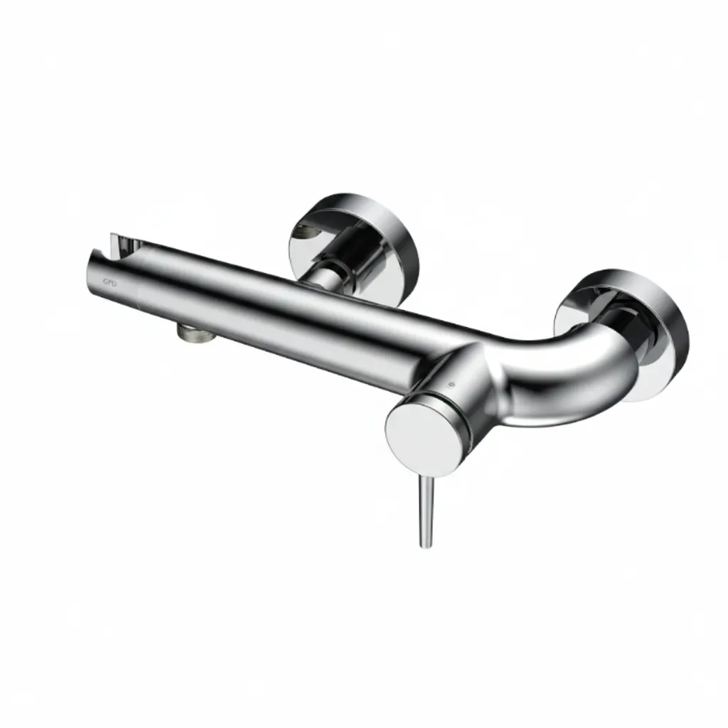 [MDB195] Aduro Silver Wall-Mounted Single-Handle Shower Armature