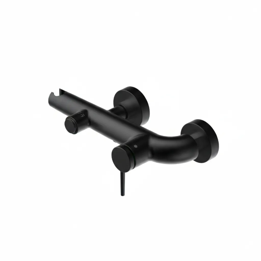 [MBB195-S] Aduro Black Wall-Mounted Bathroom Faucet with Pin Lever Handle