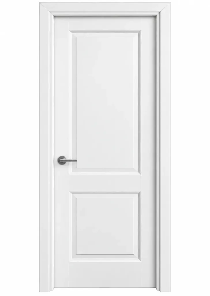 [MODEL A-02 (AMERICAN)] A-02 White American Interior Door, Standard Dimension (10cm)