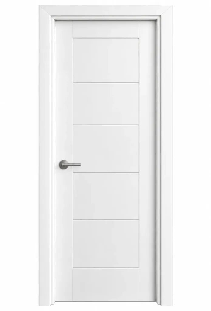 [MODEL A-04 (AMERICAN)] A-04 White American Panel Door (10cm)