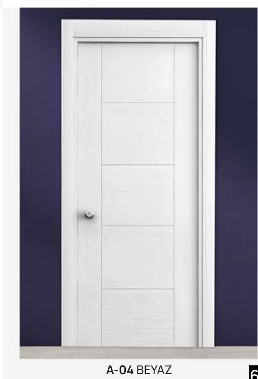[MODEL A-04 (AMERICAN)] Porte Américaine Blanche A-04 (10 cm)