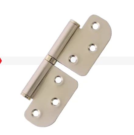 [AR-C103-01] Charnière drapeau en acier 120 x 45 x 2,5 mm à surface satinée à visser