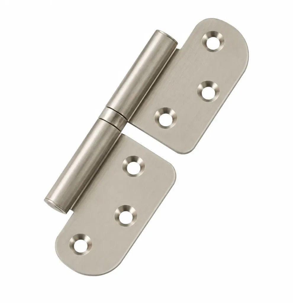 [AR-C103-01] Steel Flag Hinge 120 x 45 x 2.5 mm Satin Coated Surface Screw-On