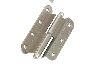 [AR-A145L-02] Charnière en aluminium anodisé nickelé en L 12 cm (Gauche)