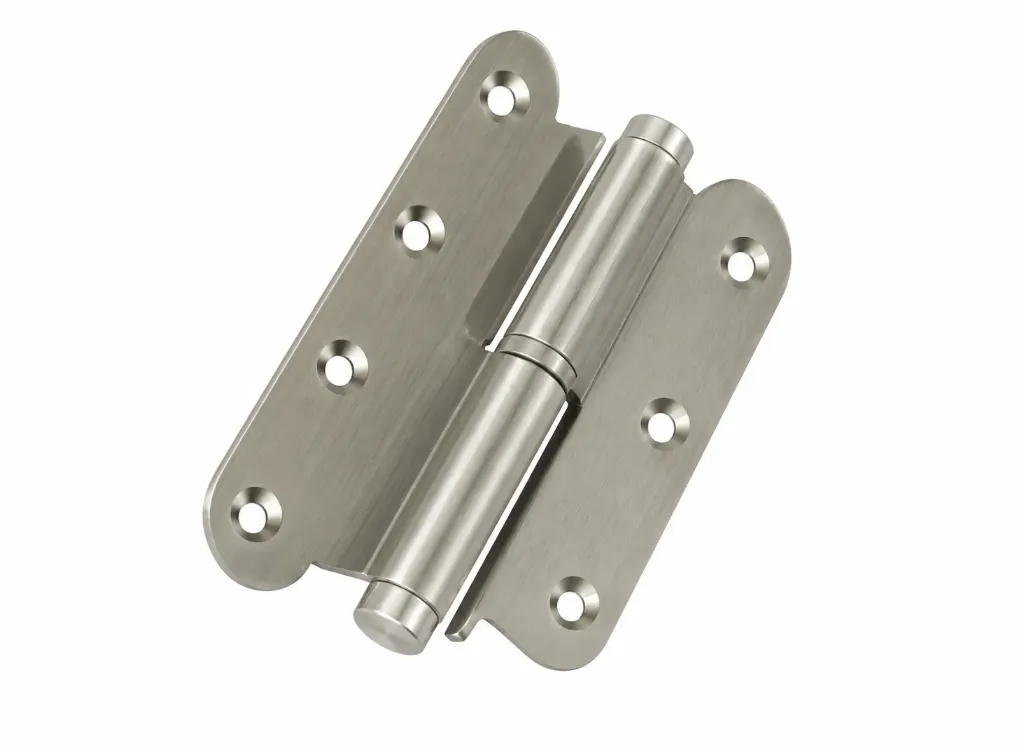 [AR-A145L-02] Charnière en aluminium anodisé nickelé en L 12 cm (Gauche)