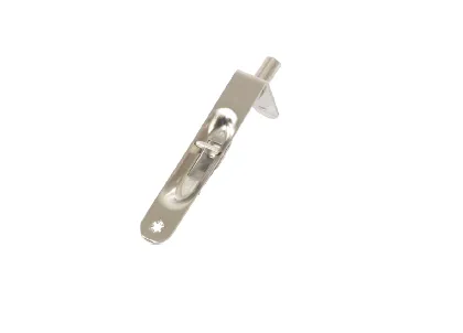 [AR-KSC123-01] Oval Satin-Coated 11.5 cm Door Bolt