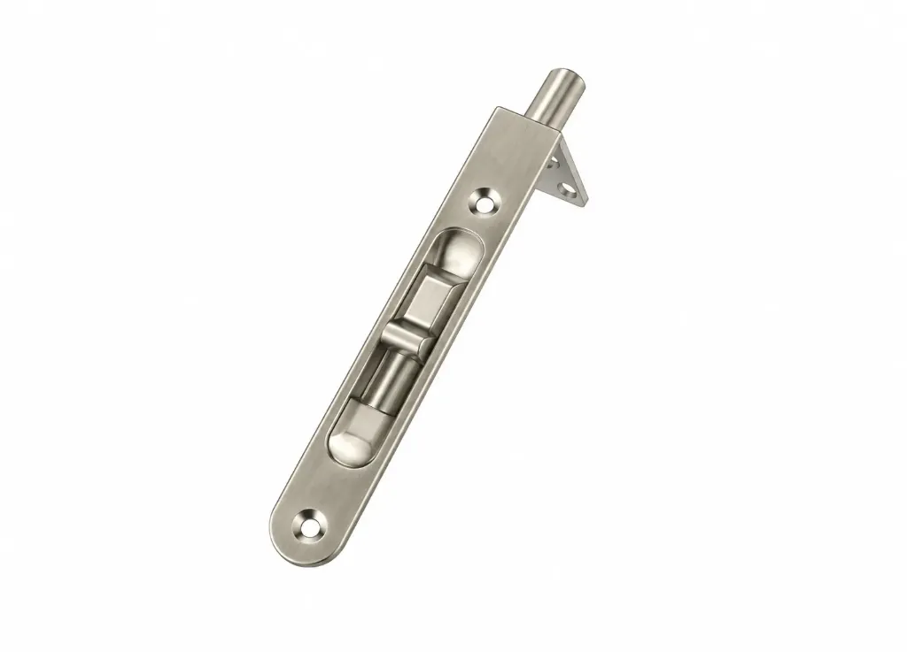 [AR-KSC123-01] Verrou de porte ovale à finition satinée 11,5 cm