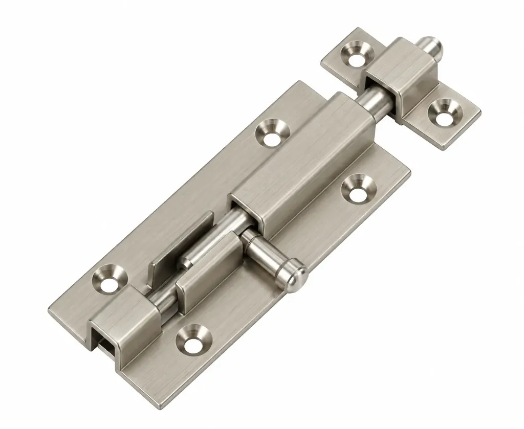 [AR-KSP117-01] Satin Coated Brass Sliding Door Bolt (10 cm)