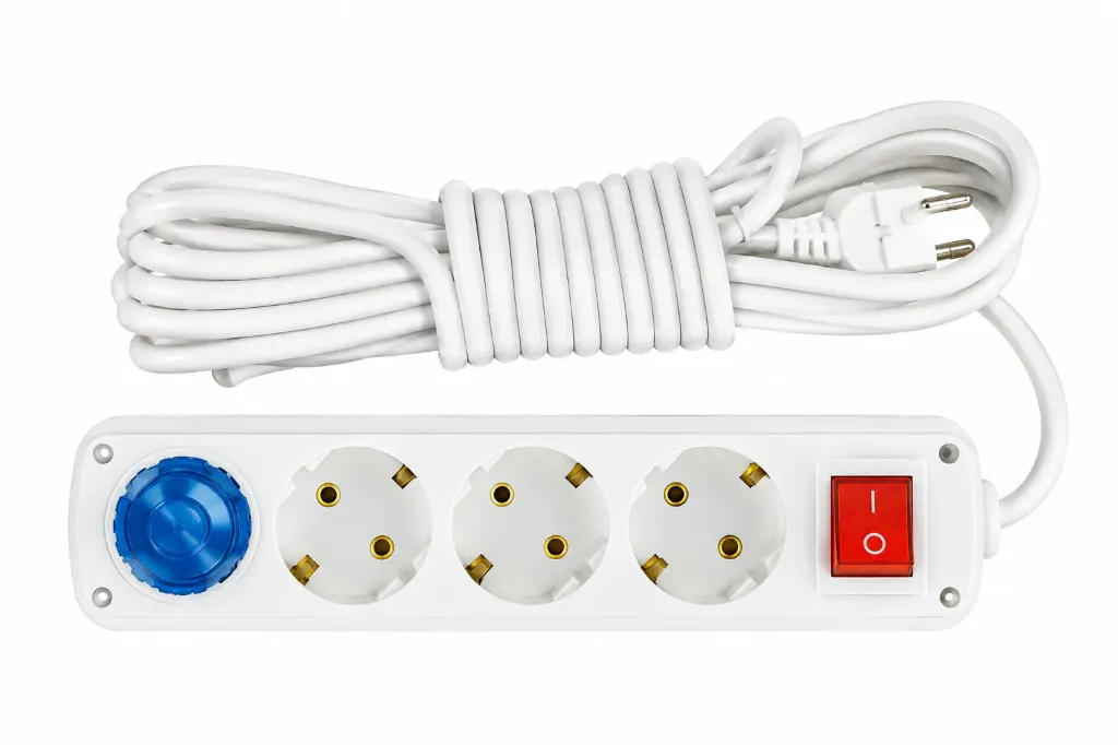 [9240203] 4 Gang Earthed Group Socket with Switch and 3 m Cord