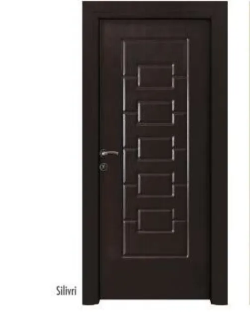 Silivri Dark Brown Raised Panel PVC Interior Door (10cm)