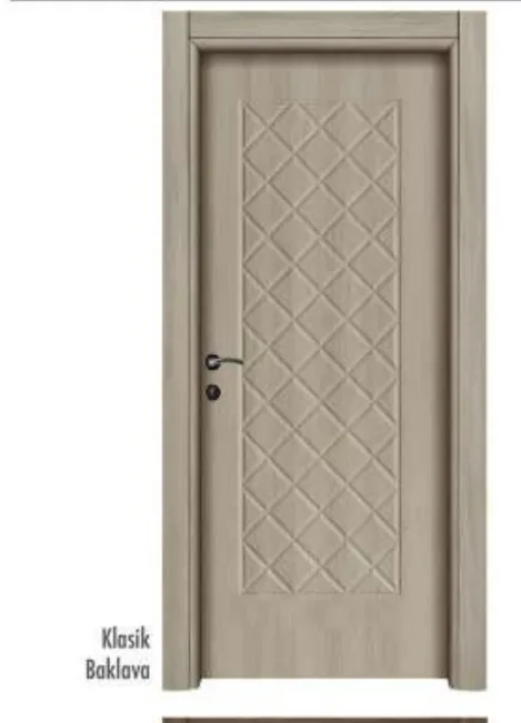 Classic Baklava Diamond Pattern PVC Interior Door (10cm)