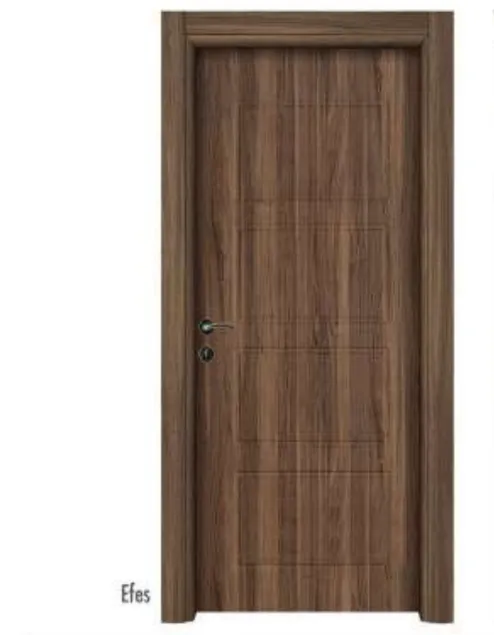 Efes Brown Wood-Effect PVC Interior Door with Panel Detail (10cm)