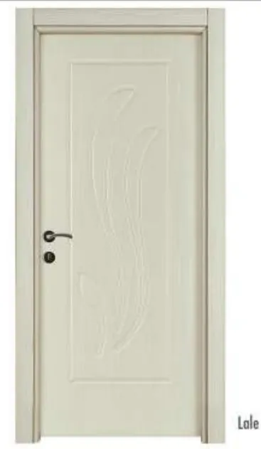 Lale Cream PVC Interior Door with Embossed Floral Panel (10cm)