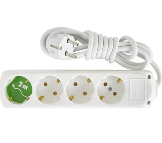 [9280102] 4 Gang Unearthed Group Socket with 2 m Cord