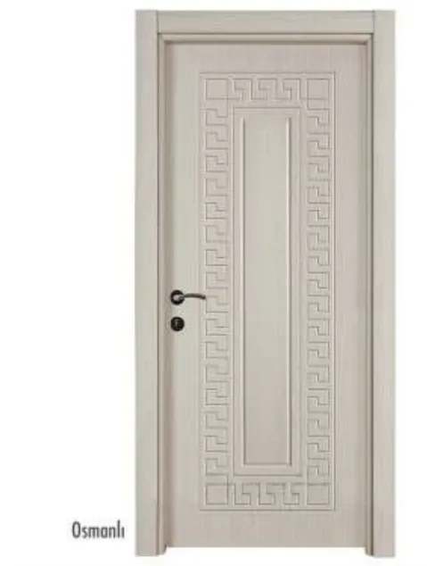 Porte intérieure Osmanli en PVC avec panneau géométrique en relief (10 cm)