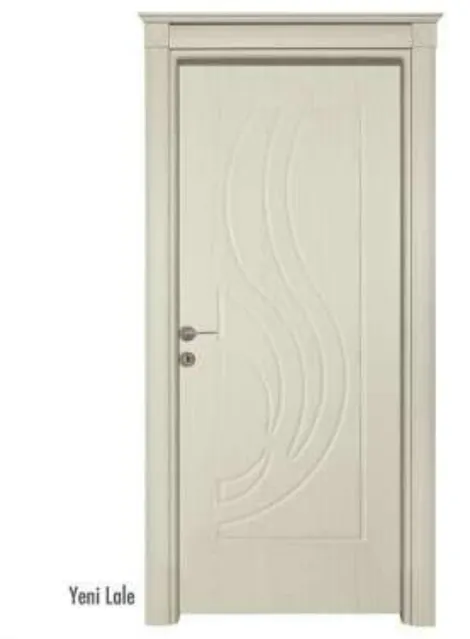 Yeni Lale Cream PVC Door with Wavy Panel Design (10cm)