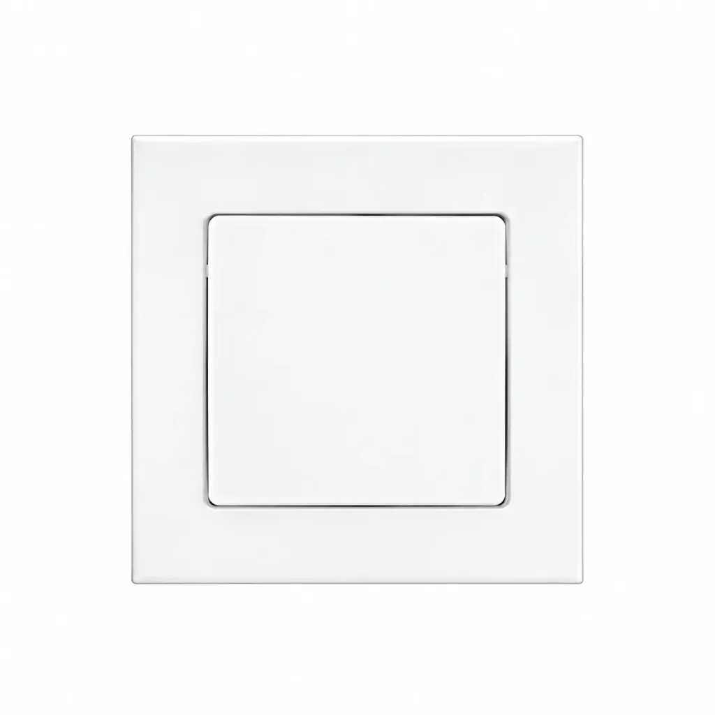 [93XX2108] Interrupteur à bascule simple blanc avec plaque carrée