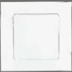 [93XX2108] White Single Rocker Light Switch with Square Faceplate
