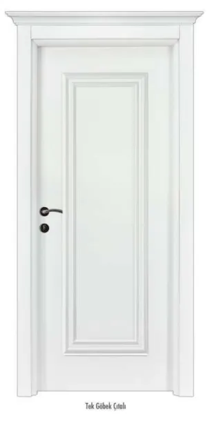 White Lacquer Single Raised Panel Molded Door (10cm)