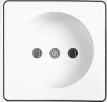 [93XX2202] White Single Recessed Electrical Socket
