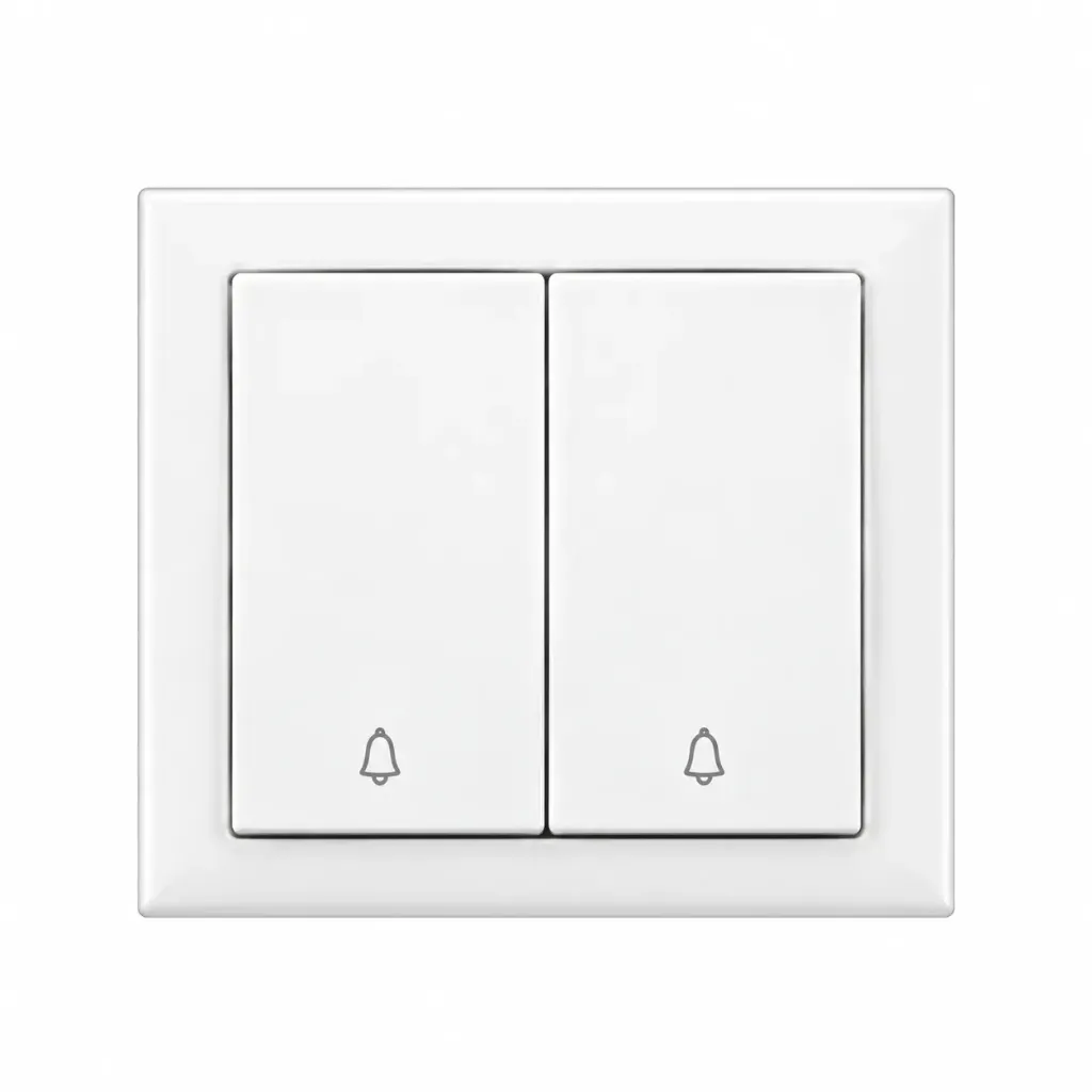 [93XX2129] Interrupteur Va-et-vient blanc double