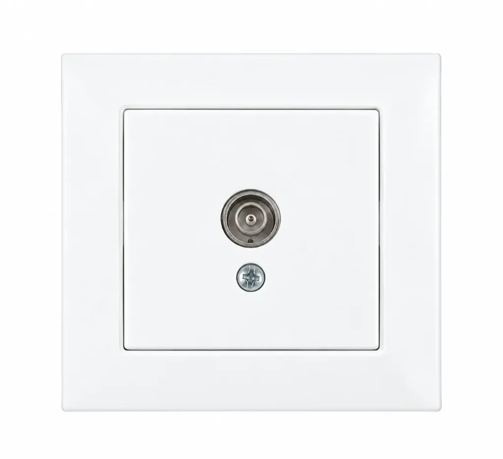 [93XX2104] Prise TV Femelle Blanche Finite