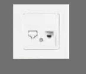 [93XX2110] White Single CAT5E Data Socket