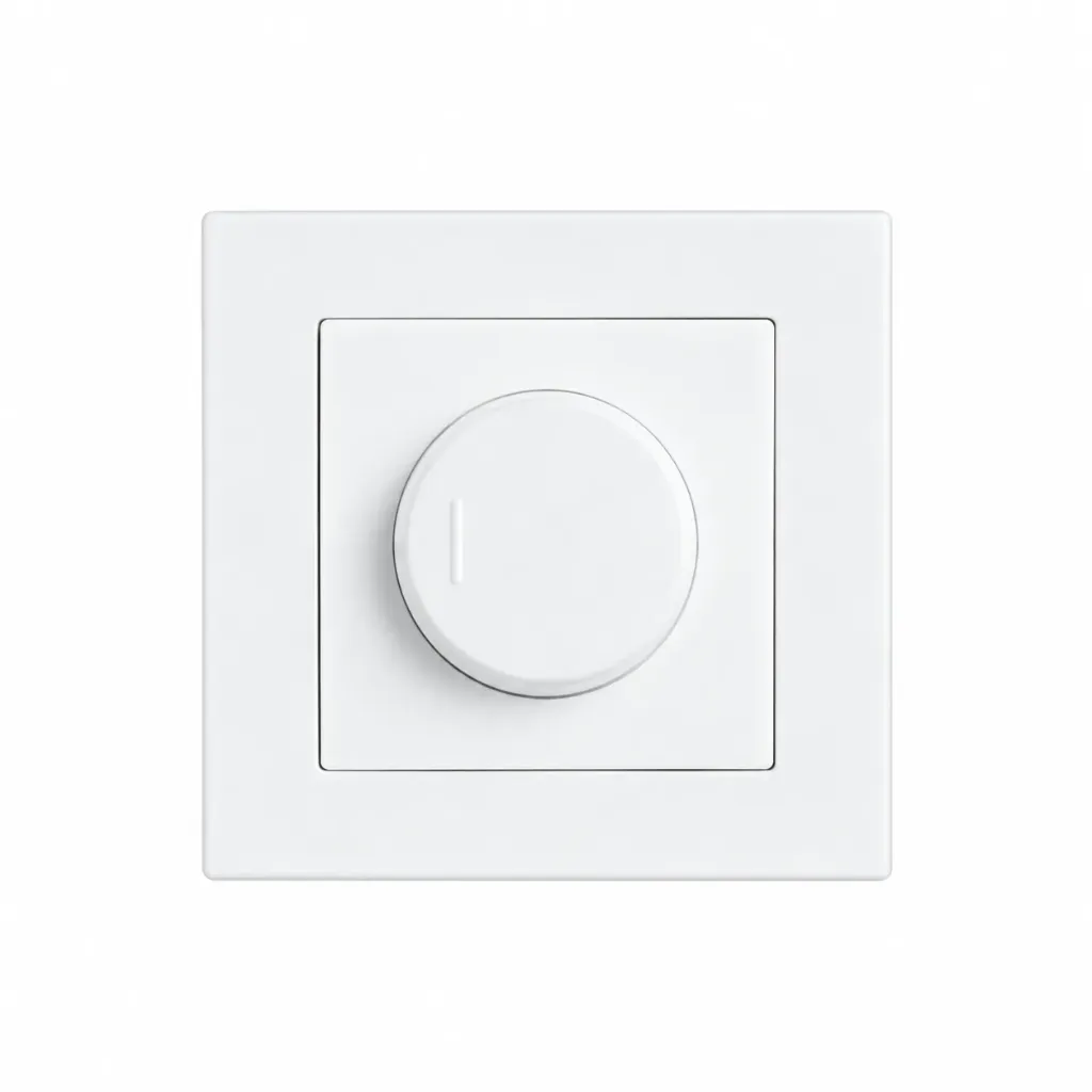 Variateur mural rotatif blanc