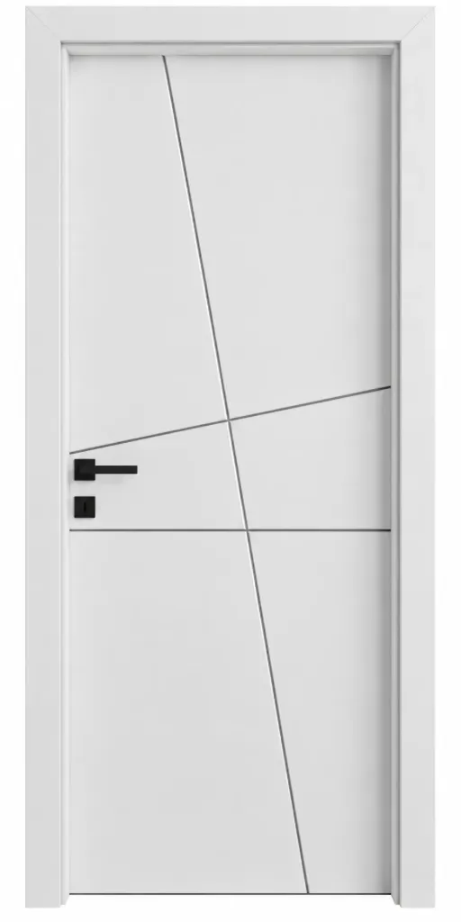 Satin Special Model White Door with Black Line Detail (20, WPC)