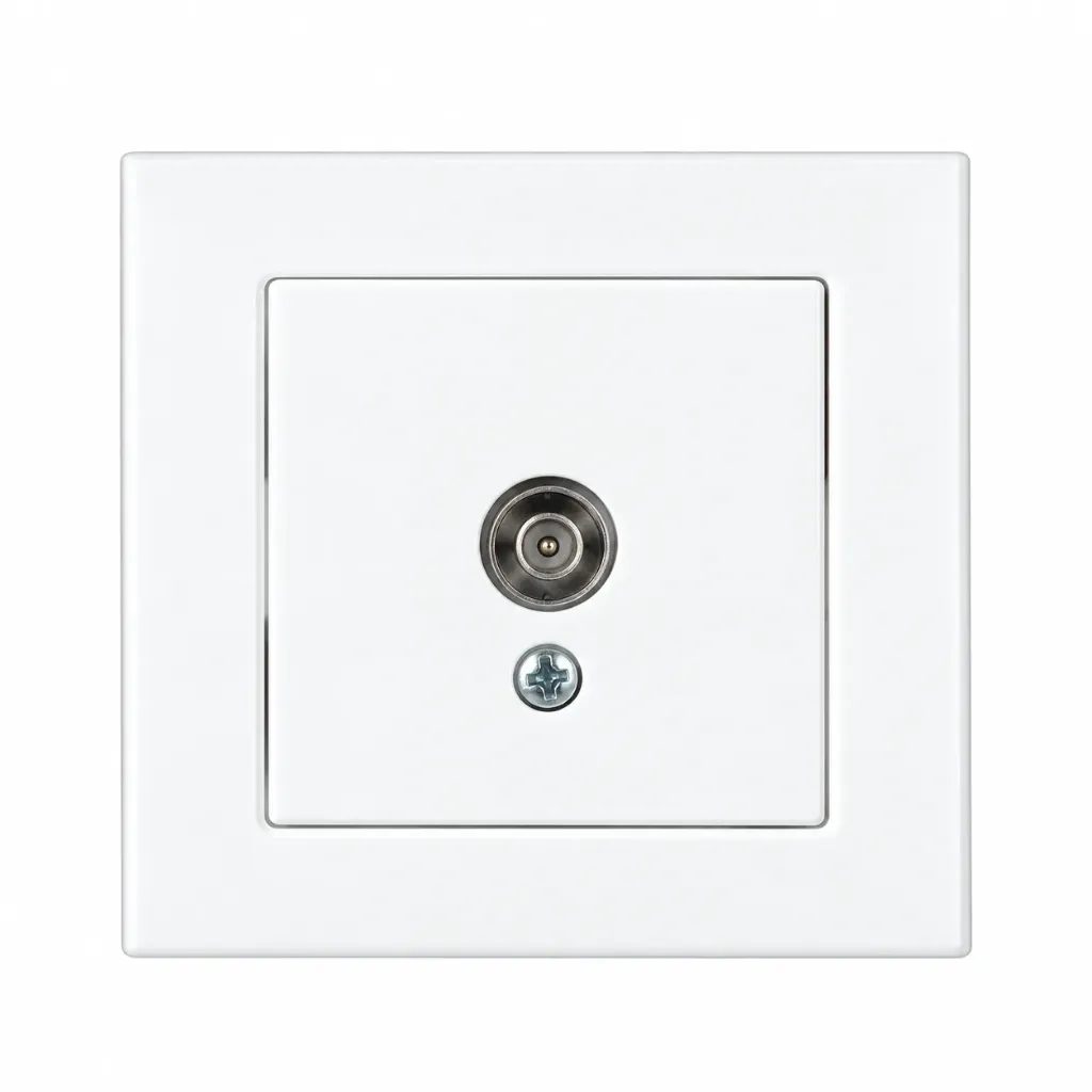 Finite White Single Satellite Socket