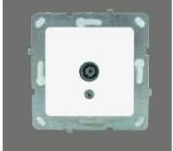 [00XX2104] Finite White Female TV Antenna Socket