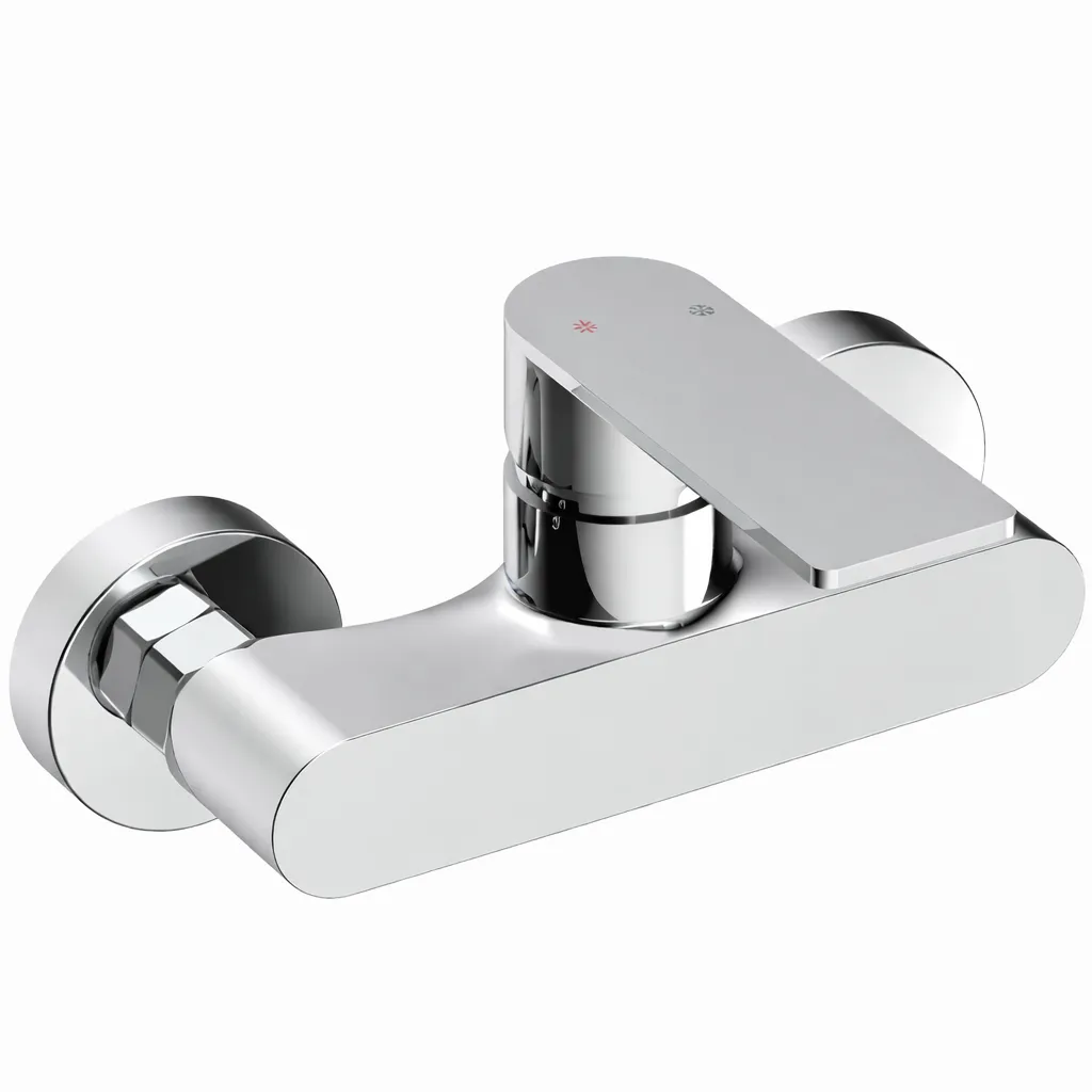 [MDB155] Provido Chrome-Like Wall-Mounted Single Lever Shower Armature
