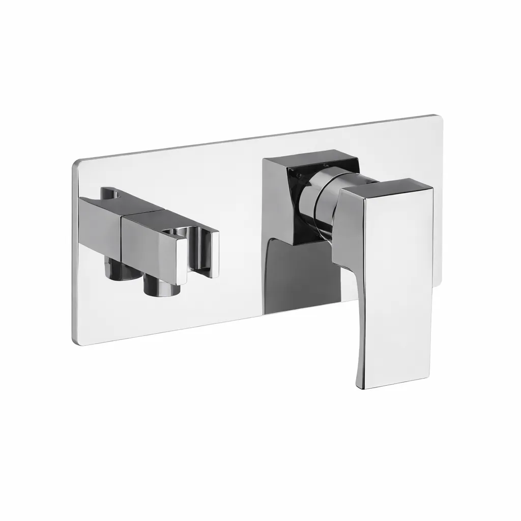 Fuego Chrome-Look Concealed Bidet Spray Faucet with Square Lever, without STS