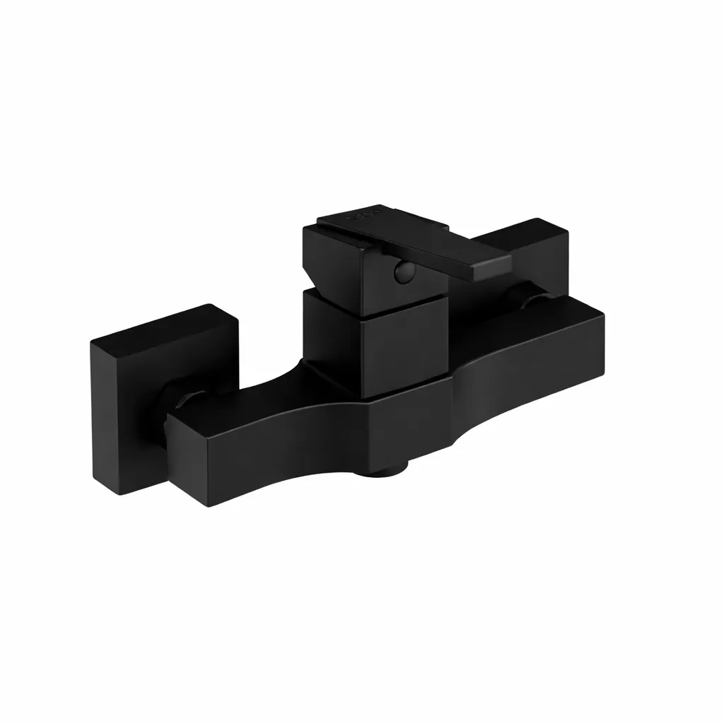 [MDB85-S] Ritmo Black Wall-Mounted Single-Handle Shower Faucet