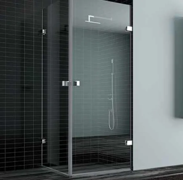 Cabine de douche Dizayn 190 cm avec verre de 6 mm (80x80, Noir)