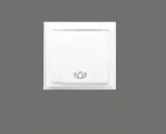 [95XX1107] White Square Bell Switch with Push Button