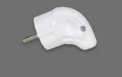 [9140861] White Monoblock Grounded Male Plug