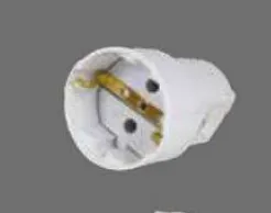 [9140793] White Grounded Female Plug