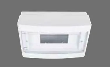 [9142445] 9 Gang White Surface Fuse Box with Front Cover