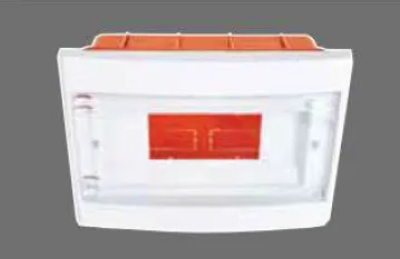 [9142476] 9 Gang White Flush Mounted Fuse Box with Translucent Cover