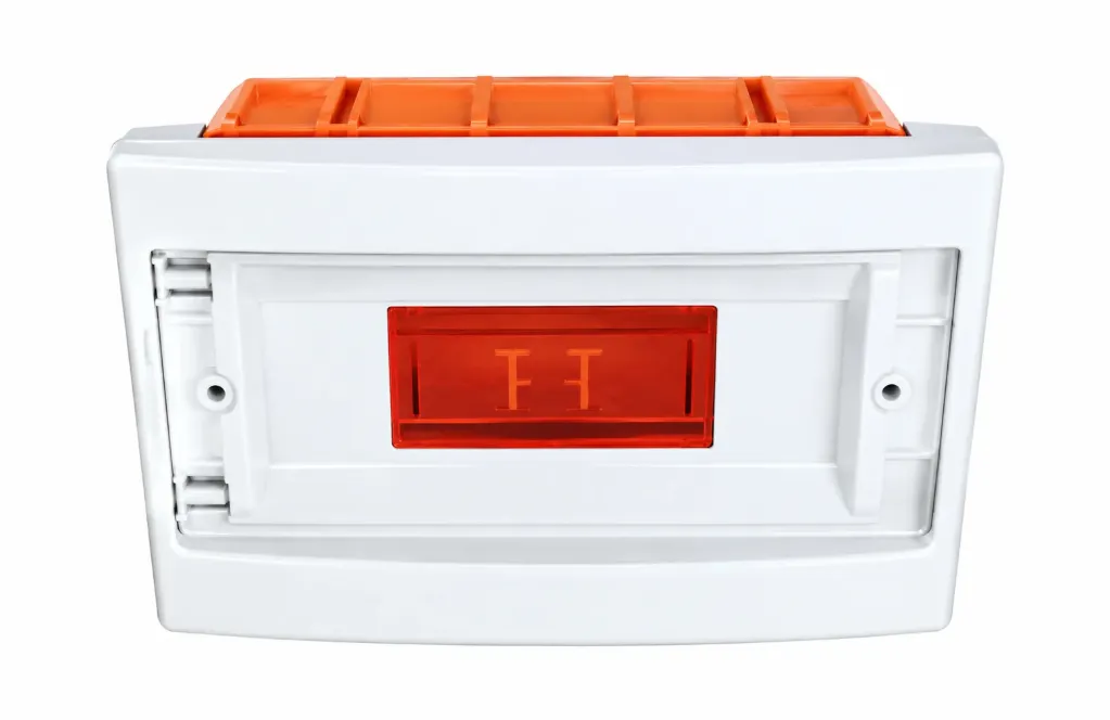 [9142476] Boîte à fusibles encastrée blanche 9 modules avec couvercle translucide