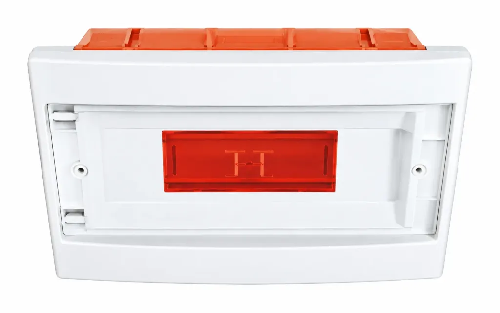 [9142483] 12 Gang White Flush Mounted Fuse Box with Translucent Cover