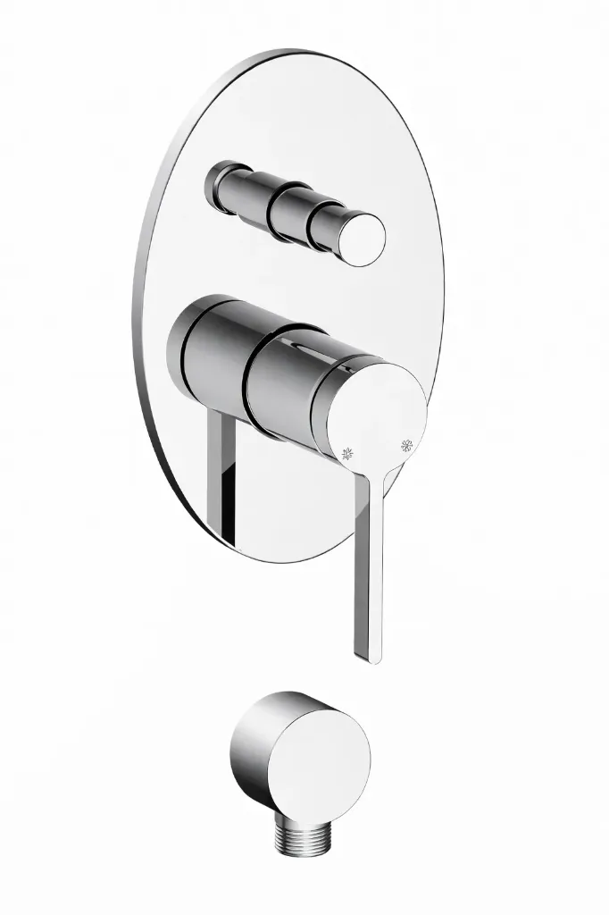 [MKB165] Gildo Chrome-Look Concealed Cabin Mixer Faucet with Single Lever
