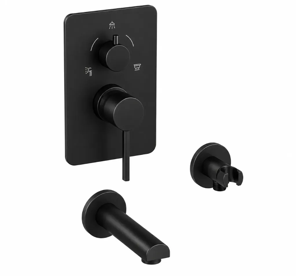 [MCA165-S] Gildo Concealed Bathroom Armature (with 3 way diverter and a shower outlet)